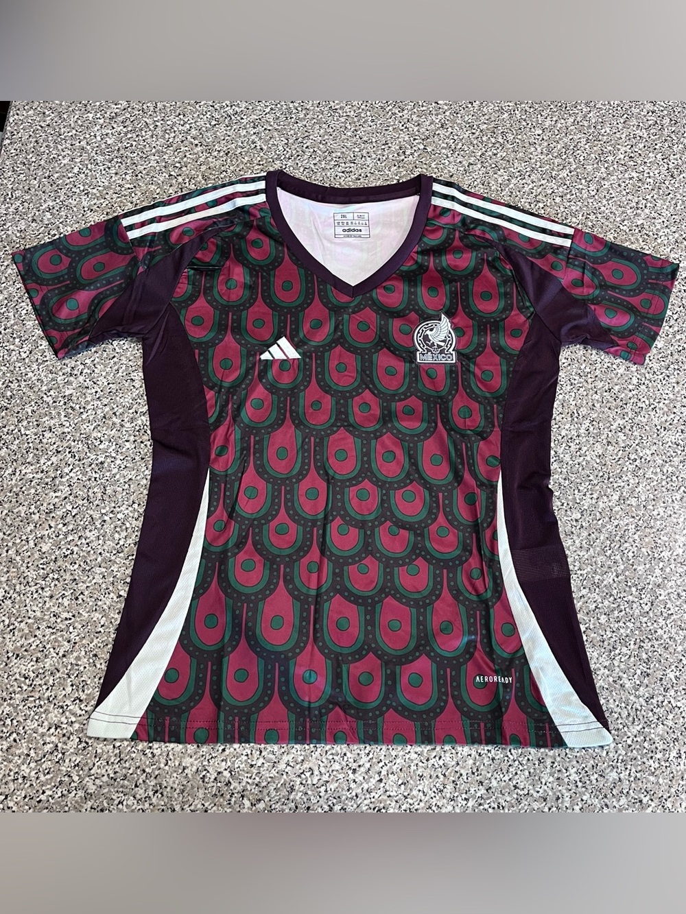 NWT Adidas Mexico Soccer Jersey Women’s XXL Slim Fit